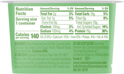 Icelandic Provisions Key Lime Yogurt - 5.3 Oz - Image 6