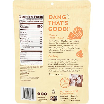 Dang Sticky Rice Chips Orignal - 3.5 Oz - Image 6