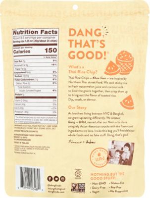 Dang Sticky Rice Chips Orignal - 3.5 Oz - Image 6