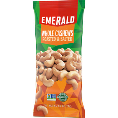 Emerald Whole Cashew Tube Nuts - 2.5 Oz