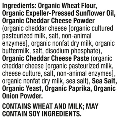 Annies Homegrown Crackers Organic Baked Snack White Cheddar Squares Box - 7.5 Oz - Image 4