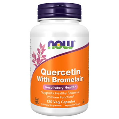 Now Foods Quercetin With Bromelain - 120 Count - Image 3