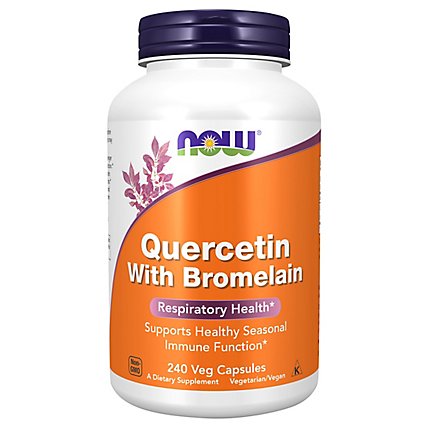 Wow Foods Quercetin With Bromelain - 240 Count - Image 1