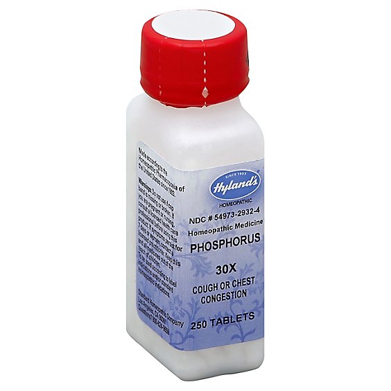 Hylands Phosphorus 30x Homeopahic Medicine Tablets - 250 Count