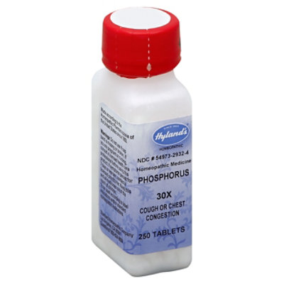 Hylands Phosphorus 30x Homeopahic Medicine Tablets - 250 Count