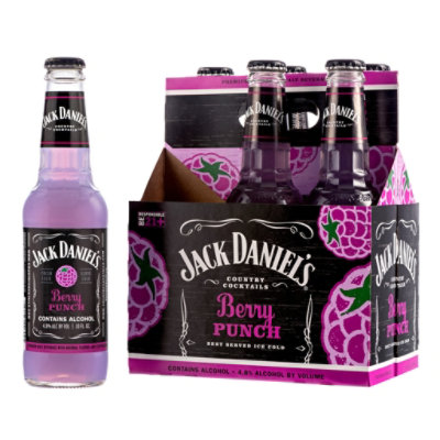 Jack Daniel's Country Cocktails Berry Punch In Bottles - 6-10 Oz - Image 1