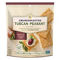 Crunchmaster Crackers Tuscan Peasant Garlic & Italian Herb - 3.54 Oz - Image 3
