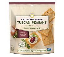Crunchmaster Crackers Tuscan Peasant Garlic & Italian Herb - 3.54 Oz