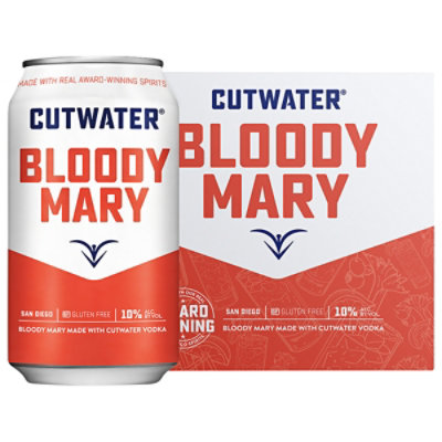 Cutwater Spirits Bloody Mary In Cans - 4-12 Fl. Oz.