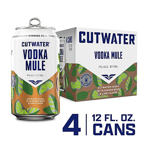 Cutwater Spirits Vodka Mule Pack - 4-12 Fl. Oz.