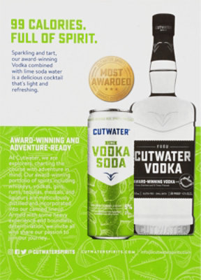 Cutwater Spirits Cucumber Vodka Soda In Cans - 4-12 Fl. Oz. - Image 5