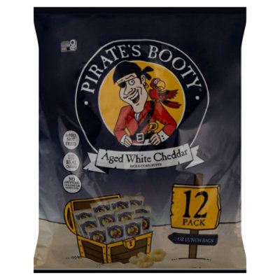 Pirates Booty Aged White Cheddar Bags- 12-.5 Oz - Image 3