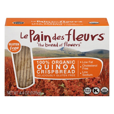 Le Pain Des Fleurs Crispbread 100% Organic Quinoa - 4.4 Oz - Image 3