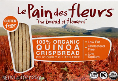 Le Pain Des Fleurs Crispbread 100% Organic Quinoa - 4.4 Oz - Image 2