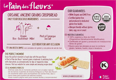 Le Pain Des Fleurs The Bread Of Flowers Ancient Grains Crispbread - 4.4 Oz - Image 2
