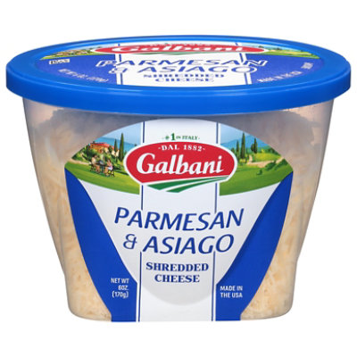 Galbani Parmesan & Asiago Shredded Cheese - 6 Oz