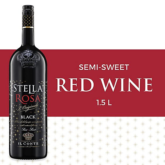 Stella Rosa Black Semi Sweet Red Wine - 1.5 Liter