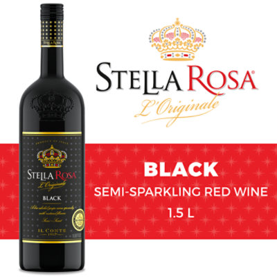 Stella Rosa Black Semi Sweet Red Wine - 1.5 Liter - Image 1