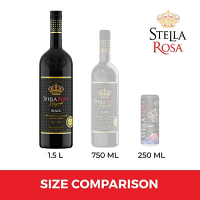 Stella Rosa Black Semi Sweet Red Wine - 1.5 Liter - Image 5