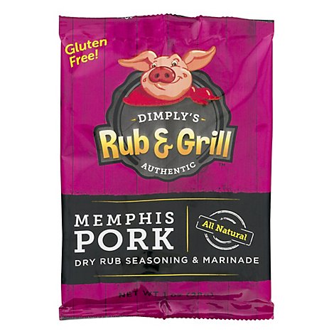 Dimplys Dry Rub Memphis Pork - 10 Oz