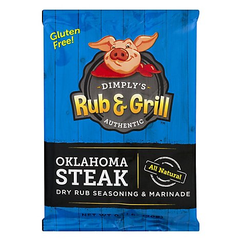 Dimplys Dry Rub Oklahoma Steak - 10 Oz