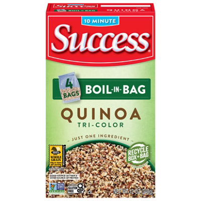 Success Quinoa Tri Color Boil In Bag - 12 Oz