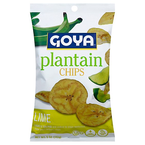 Goya Plantain Chips Lime Bag - 5 Oz