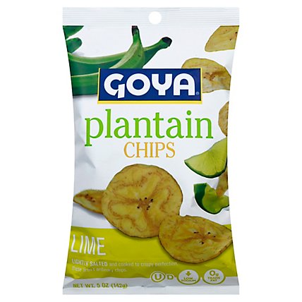 Goya Plantain Chips Lime Bag - 5 Oz - Image 1