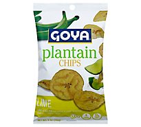 Goya Plantain Chips Lime Bag - 5 Oz