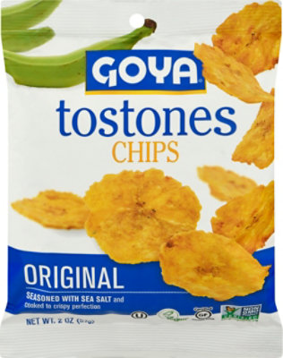 Goya Tostones Chips Original Bag - 2 Oz - Image 2