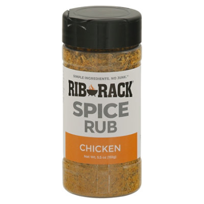 Rib Rack All Natural No Junk Spice Rub Seasoning Chicken - 5.5 Oz