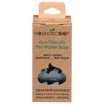Houndscoop Pet Waste Bags Unscented Rolls - 120 Count - Image 2