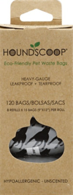 Houndscoop Pet Waste Bags Unscented Rolls - 120 Count - Image 2