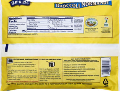 Flav R Pac Vegetable Blends Broccoli Normandy - 12 Oz - Image 3