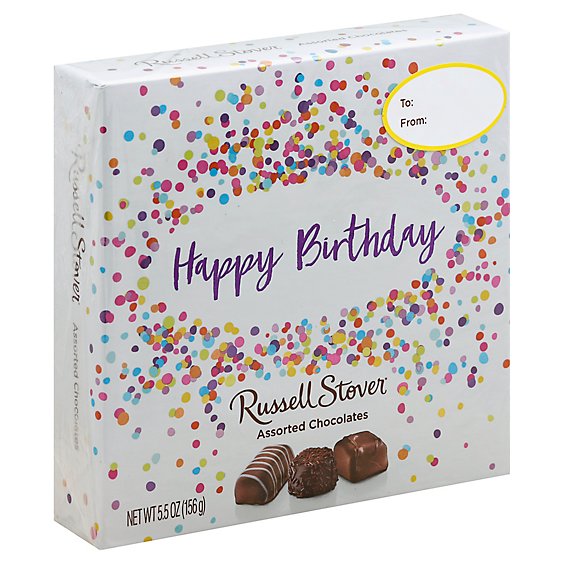 Russell Stover Chocolates Assorted Happy Birthday Box - 5.5 Oz