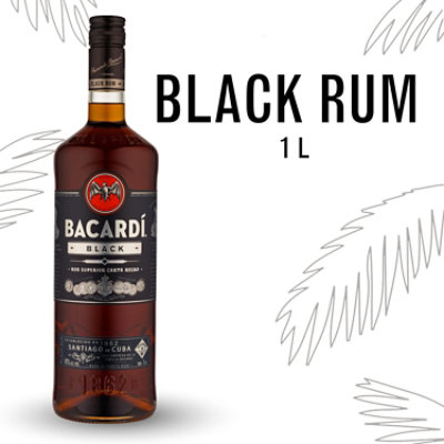 Bacardi Rum Black - 1 Liter - Image 1