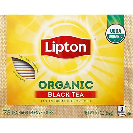 Lipton Black Tea Organic - 72 Count - Image 2