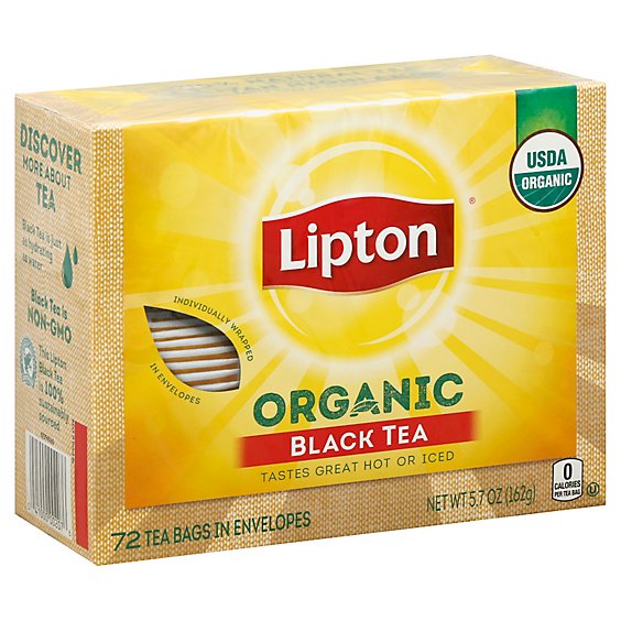Lipton Black Tea Organic - 72 Count
