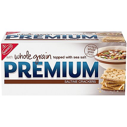 Nabisco Premium Crackers Saltine Whole Grain - 17 Oz - Image 2