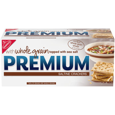 Premium Whole Grain Saltine Crackers - 1.06 Lb - Image 1