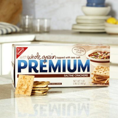 Premium Whole Grain Saltine Crackers - 1.06 Lb - Image 5