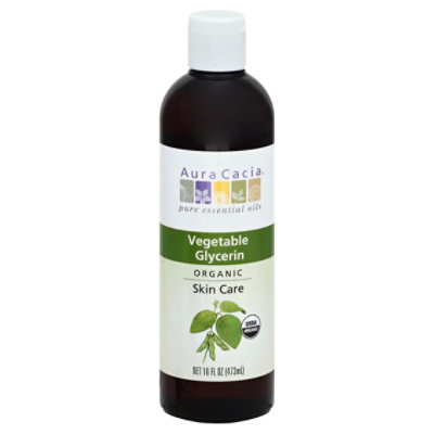 Aura Cacia Skin Care Vegetable Glycerin - 16  Oz