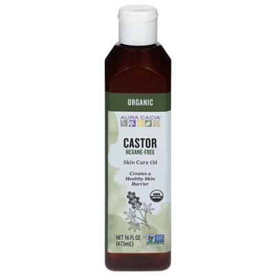 Aura Cacia Skin Care Castor Oil Org - 16  Oz