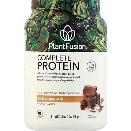 Plantfusi Protein Powder Chocolate - 2  Lb - Image 2