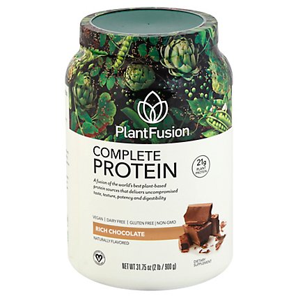 Plantfusi Protein Powder Chocolate - 2  Lb - Image 1