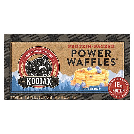 Kodiak Cakes Energy Waffles Blueberry Chai 8 Count - 10.72 Oz