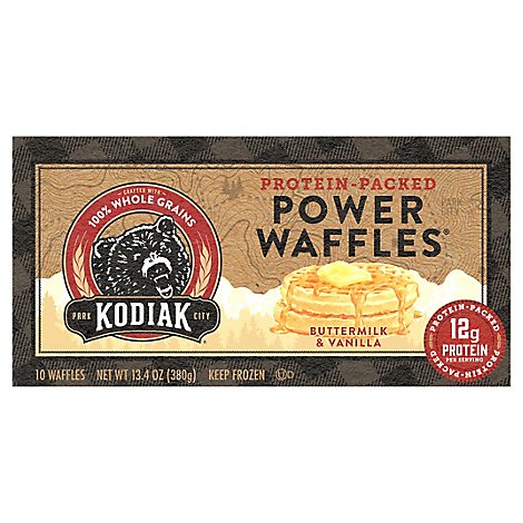 Kodiak Cakes Power Waffles Buttermilk & Vanilla 10 Count - 13.4 Oz