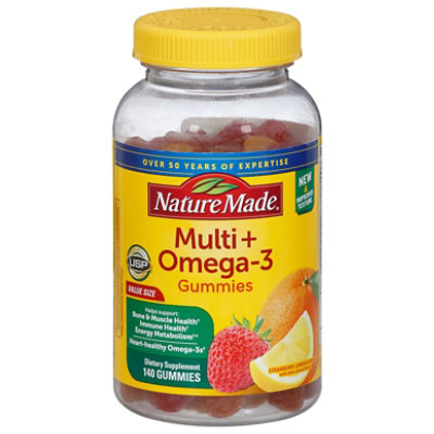 Nature Made Gummies Adult Multi Omega 3 140 Count