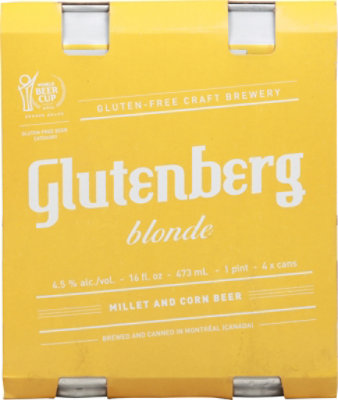 Glutenberg Blonde Ale In Bottles - 4-16 Fl. Oz. - Image 2