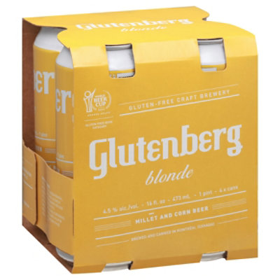 Glutenberg Blonde Ale In Bottles - 4-16 Fl. Oz.